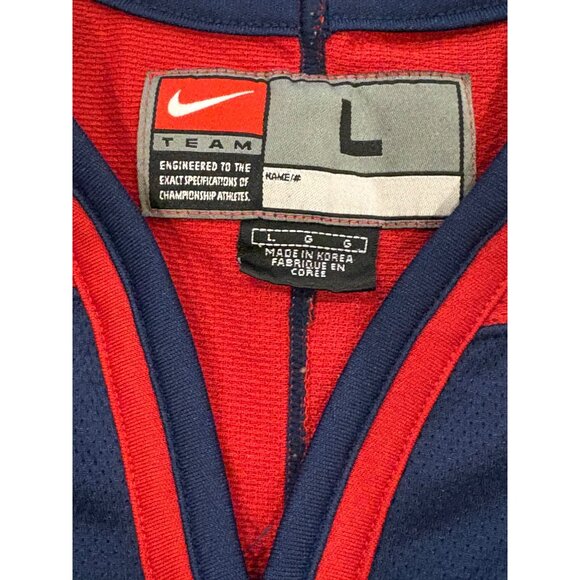 Nike Team USA 2002 Salt Lake City Olympics Blue Stitched Hockey Jersey Men's L - Picture 8 of 9